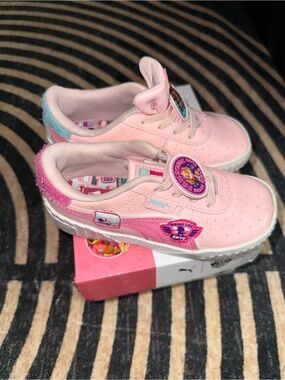 PAW PATROL Puma Kids' Pink Athletic Sneakers - Cute Character Accents